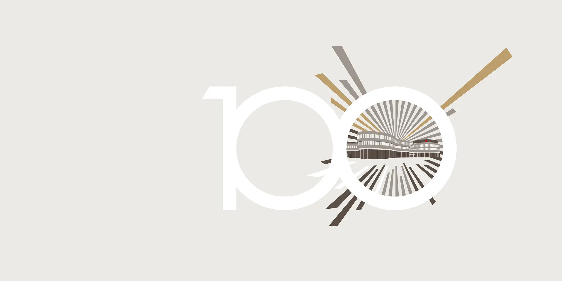 100 Years of Leica logo warm grey