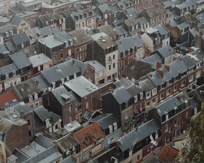 city from a bird's eye view