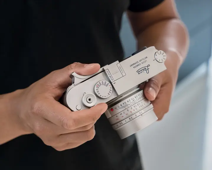 Man holding a camera in his hands