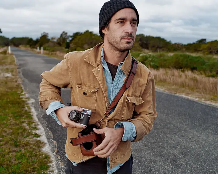 Man in Landscape with M11 in his right hand