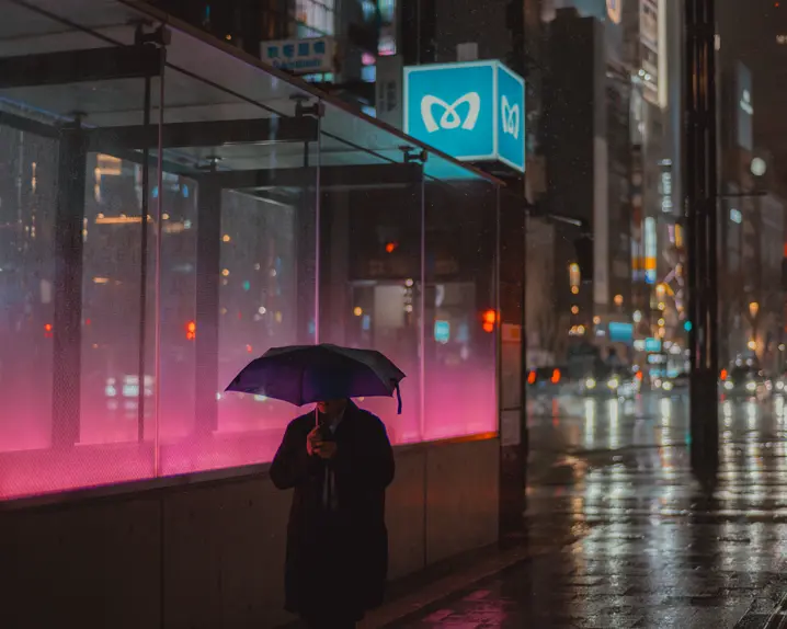 Streetphotography by rain and night
