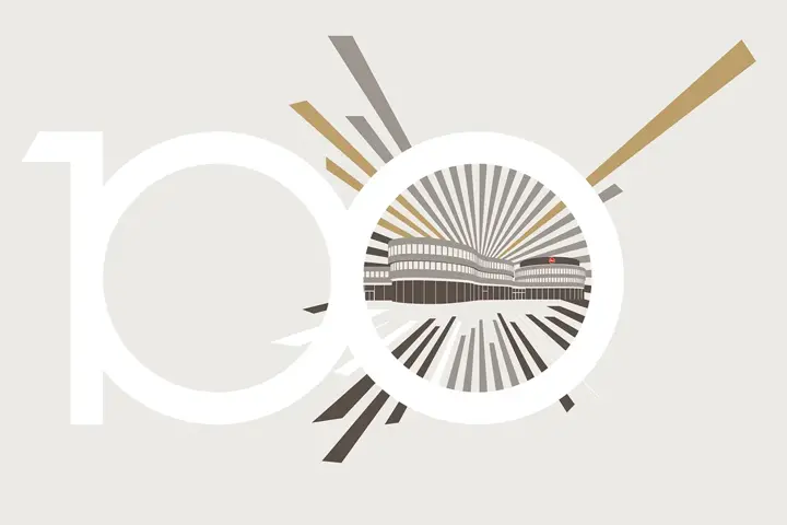 100 years of Leica logo