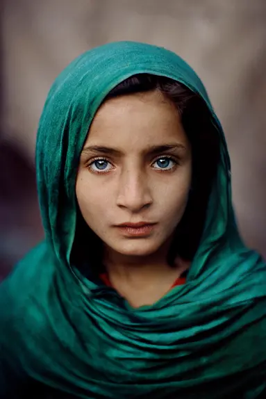 Girl with a green cape