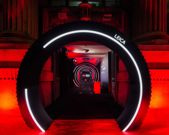 Entrance that looks like a Leica lens