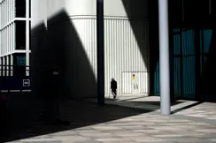 Industrial building in the shadow