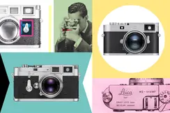 Vintage collage of Leica M