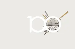 100 Years of Leica logo warm grey
