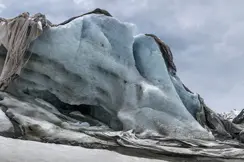 Photo from a glacier, taken by the german photographer Thomas Wrede 