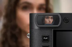 View through a electronic viewfinder