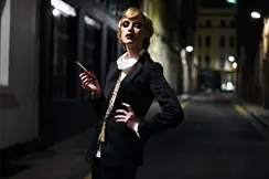 female model posing