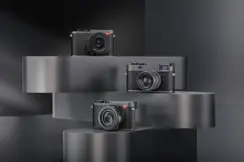 Leica Metal Gray products on a podest