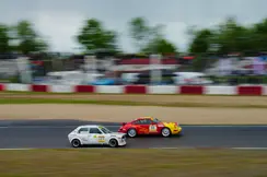 Two racing cars on the nürburgring