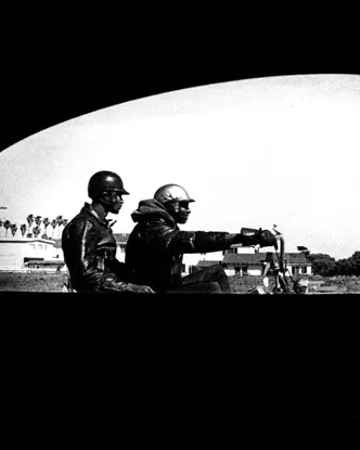 two man on motorcycle