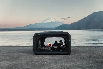 Lac avec en arrière plan le Mont Fuji