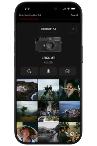 Mockup Leica FOTOS App photo gallery