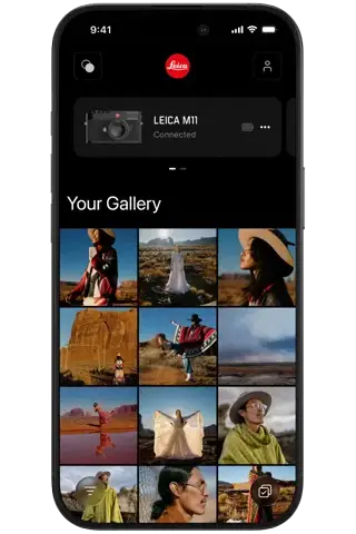 Mockups of the Leica FOTOS App