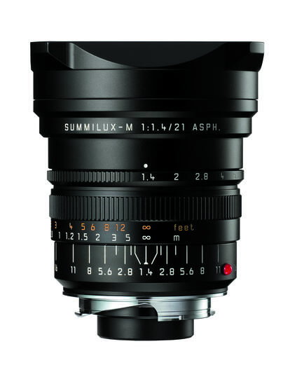 Leica Summilux-M 21 f/1.4 ASPH. BLACK, FRONT