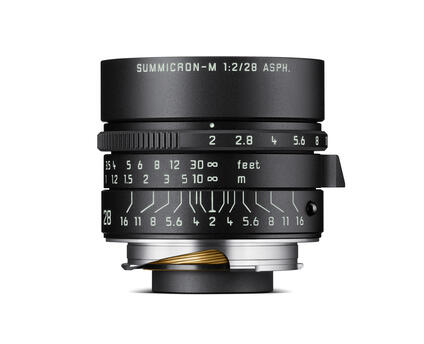 Leica Summicron-M 28 f/2 ASPH. BLACK MATTE, front