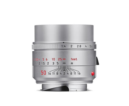 Leica Summilux-M 50 f/1.4 ASPH., silver, front